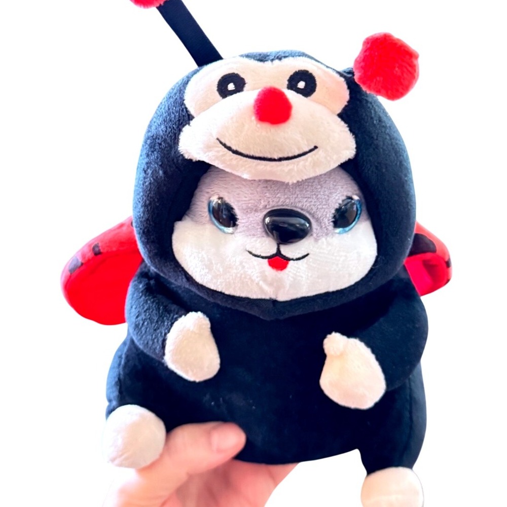 Plush Hamster in Ladybug‎ Costume Stuffed Animal Toy Cute